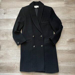 100% Wool Women's Petite Trench Coat Size 4